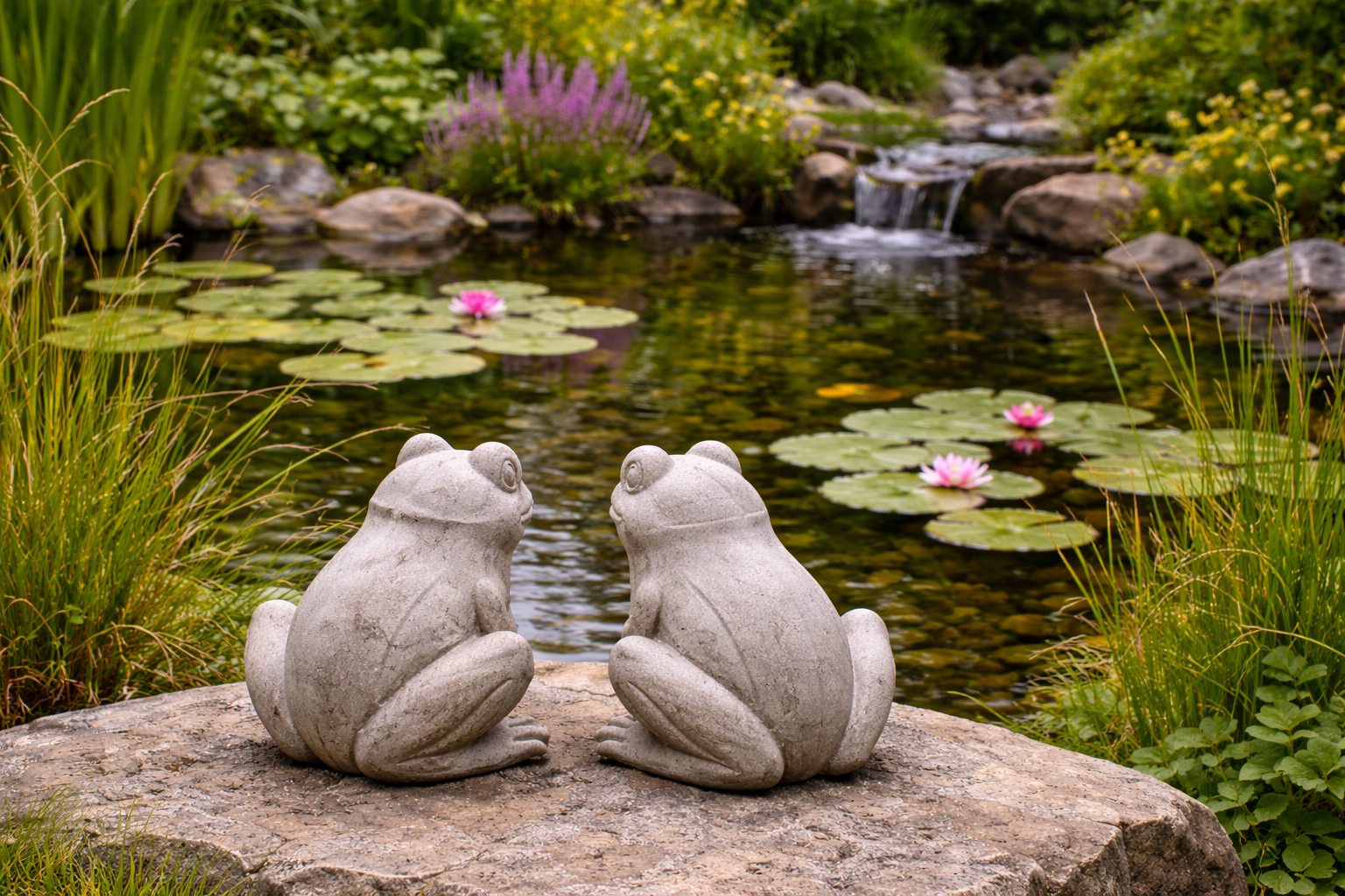 Comment décorer un bassin de jardin