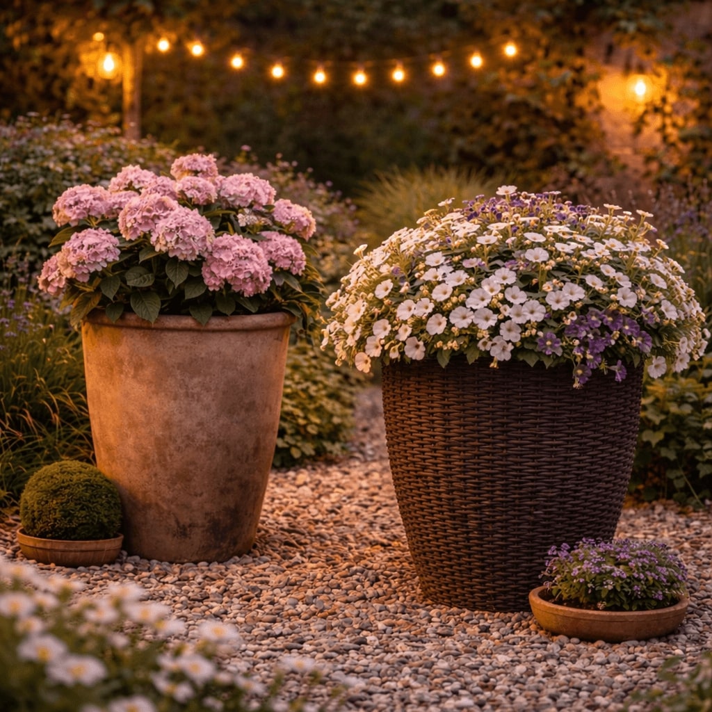 Grand pot de fleur extérieur design pour jardin et terrasse – Jardin d’Orée