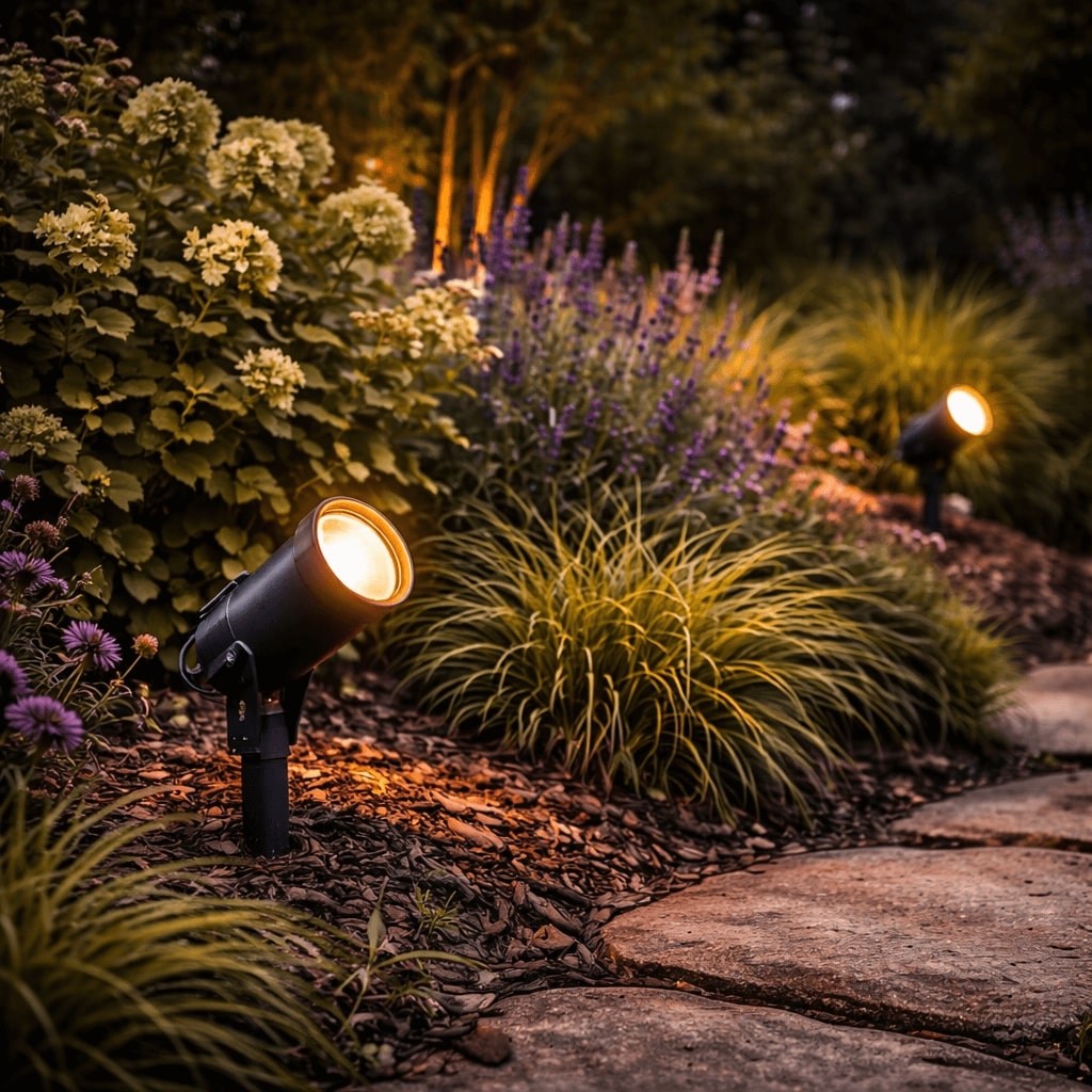 Projecteur extérieur pour éclairage de jardin et façade – Jardin d’Orée