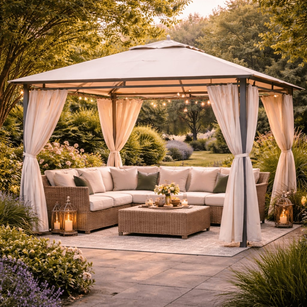 Tonnelle de jardin pour créer un espace ombragé en extérieur – Jardin d’Orée