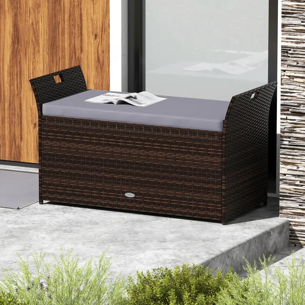 Banc jardin rangement