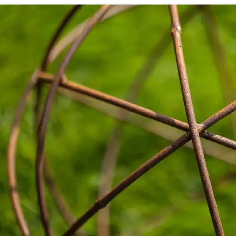 Boule métal déco jardin