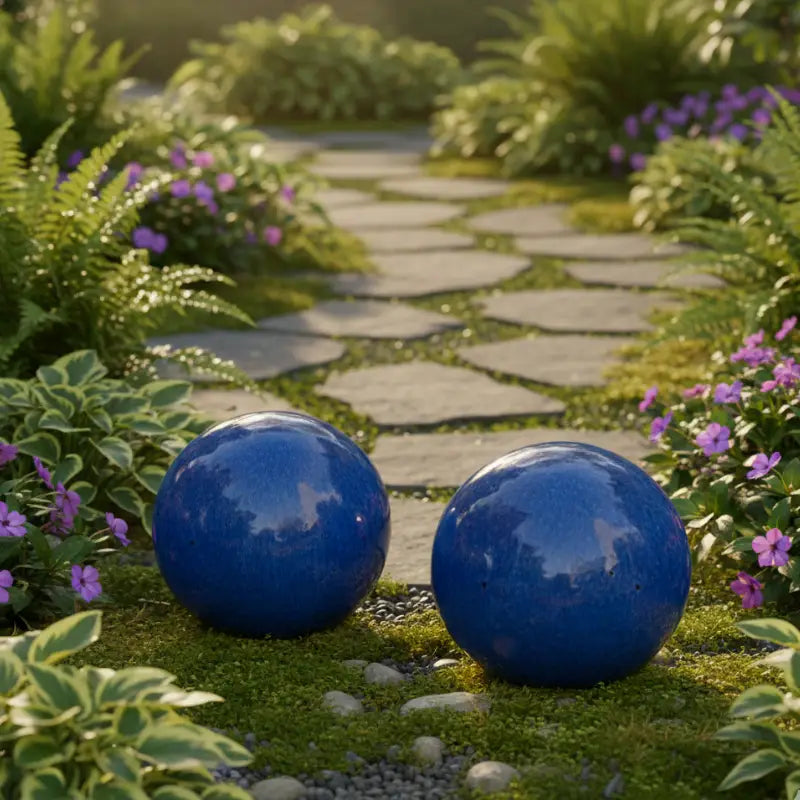 Boule ceramique déco jardin