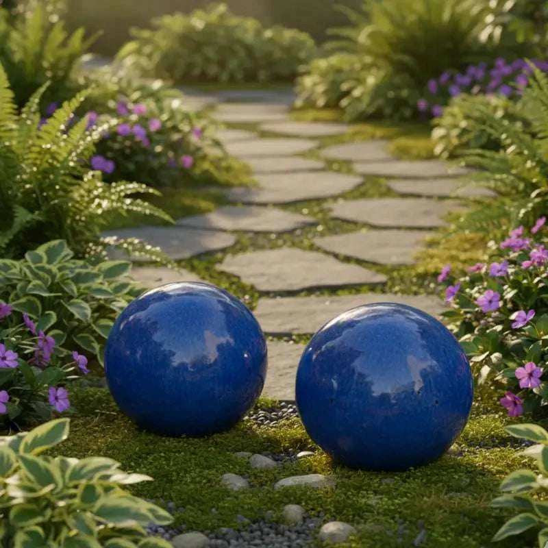 Boule ceramique déco jardin