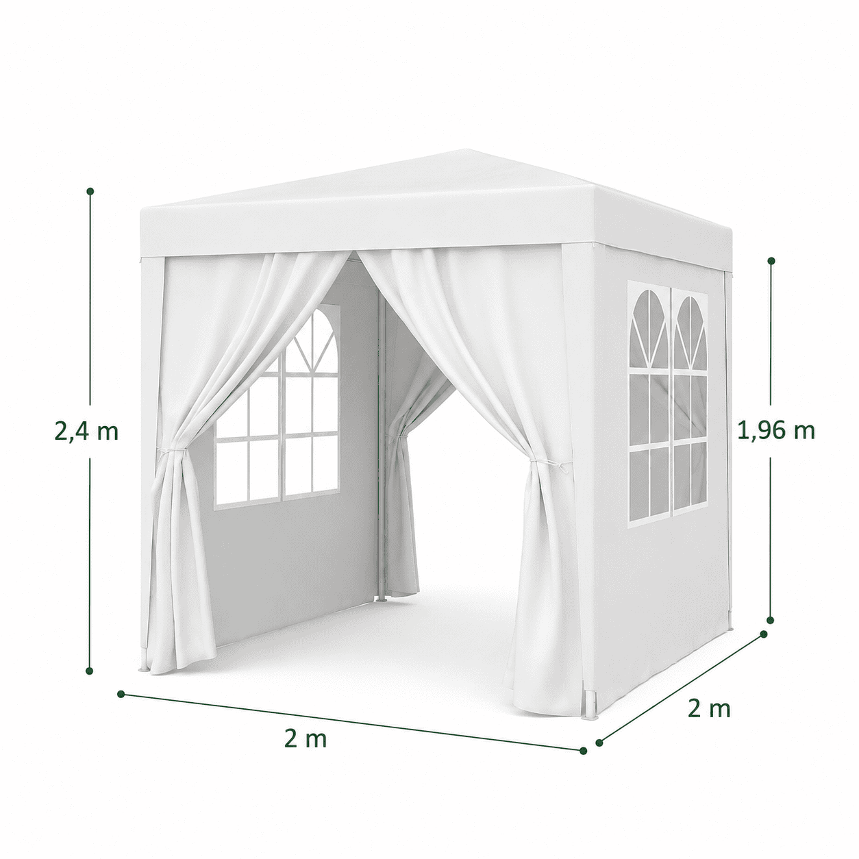Tonnelle de jardin blanche Jardin d'Orée