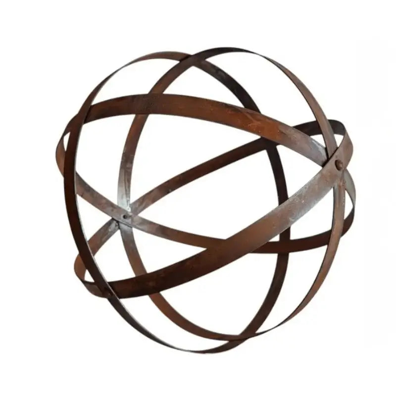 Décoration jardin boule métal