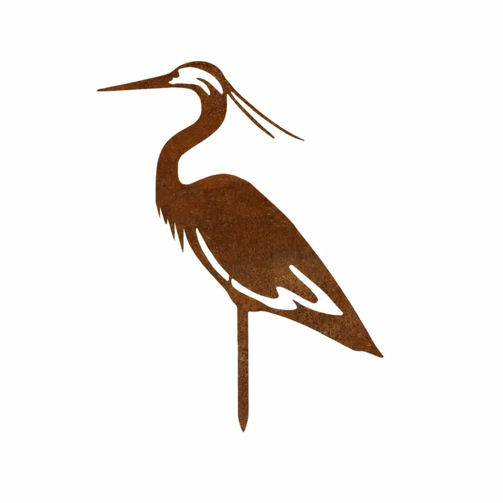 Statue de jardin héron métal