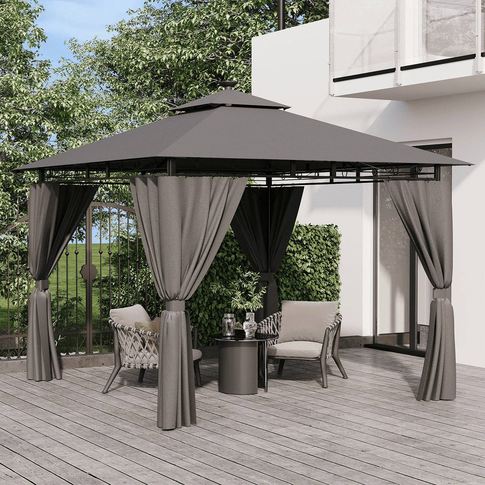 Tonnelle de jardin moustiquaire