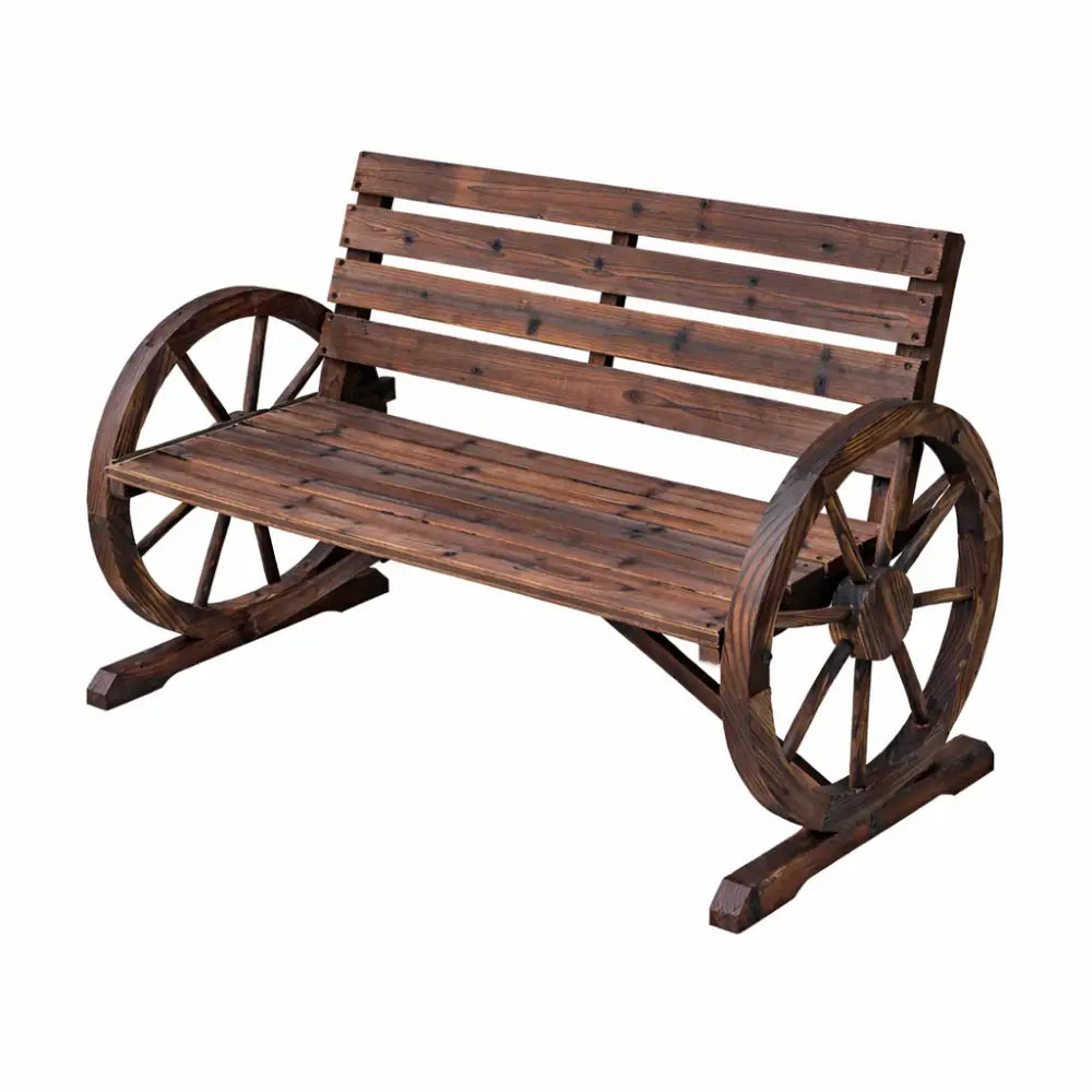 Banc de jardin avec roue