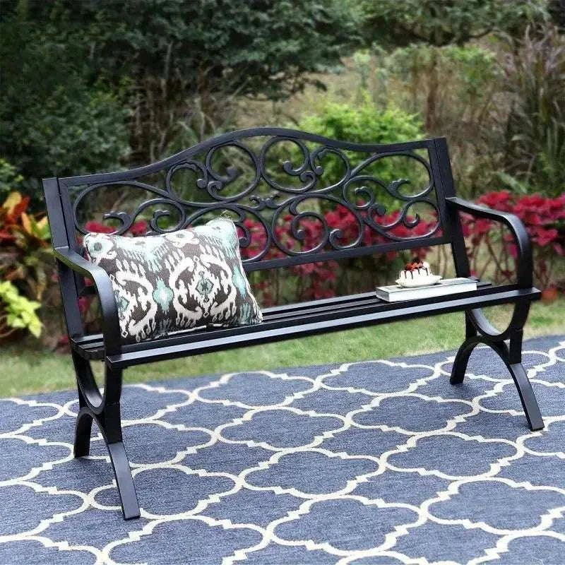 Banc de jardin en métal
