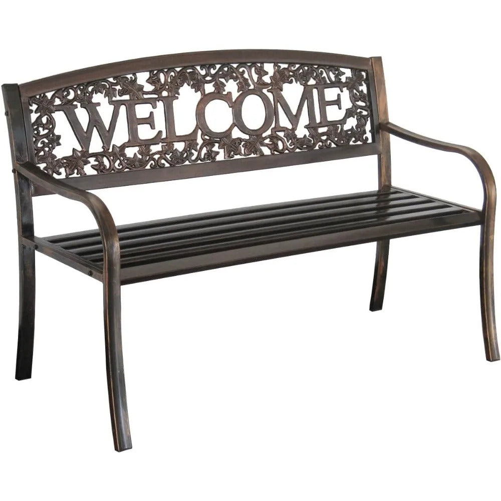 Banc de jardin metallique