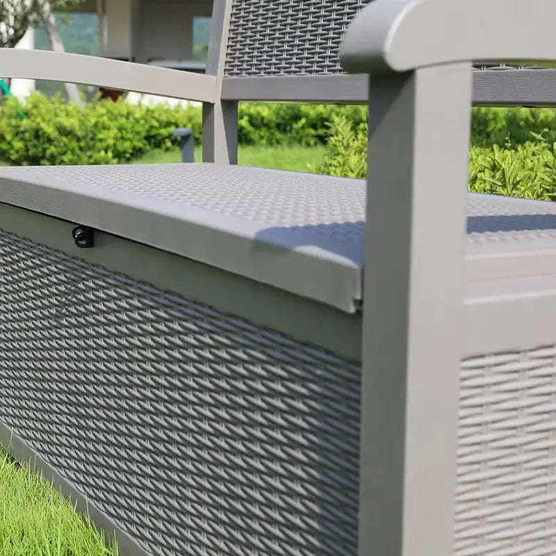 Banc de jardin rangement