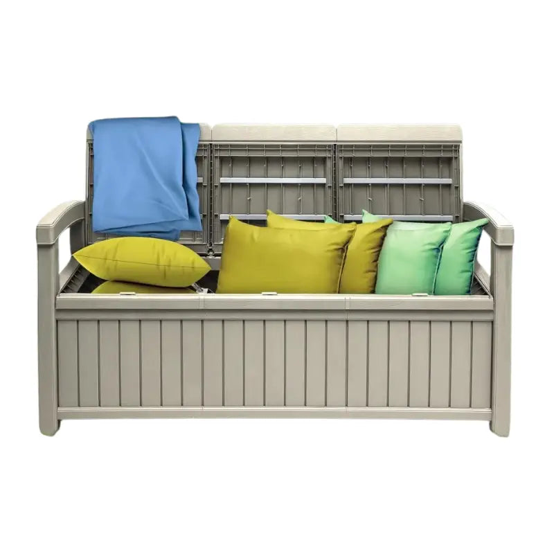 Banc de rangement jardin