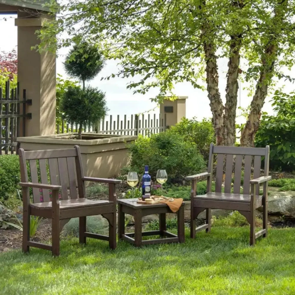 Chaise de jardin en plastique recyclé