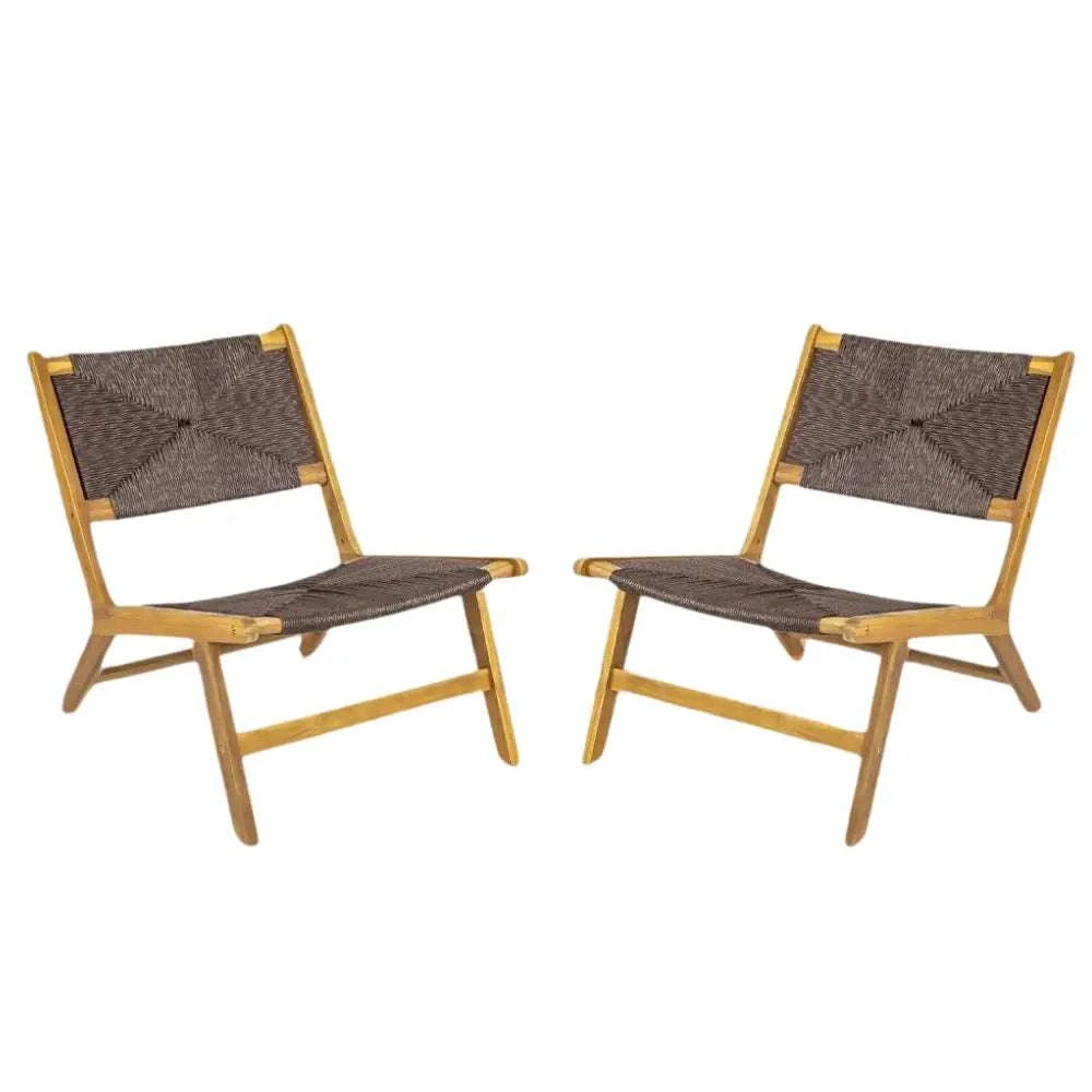 Chaises de jardin acacia
