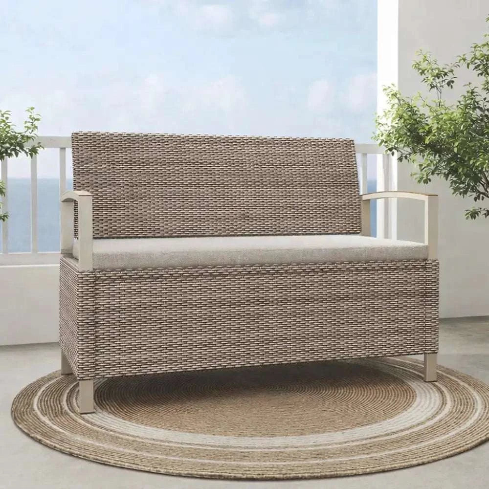 Coffre et banc de rangement exterieur