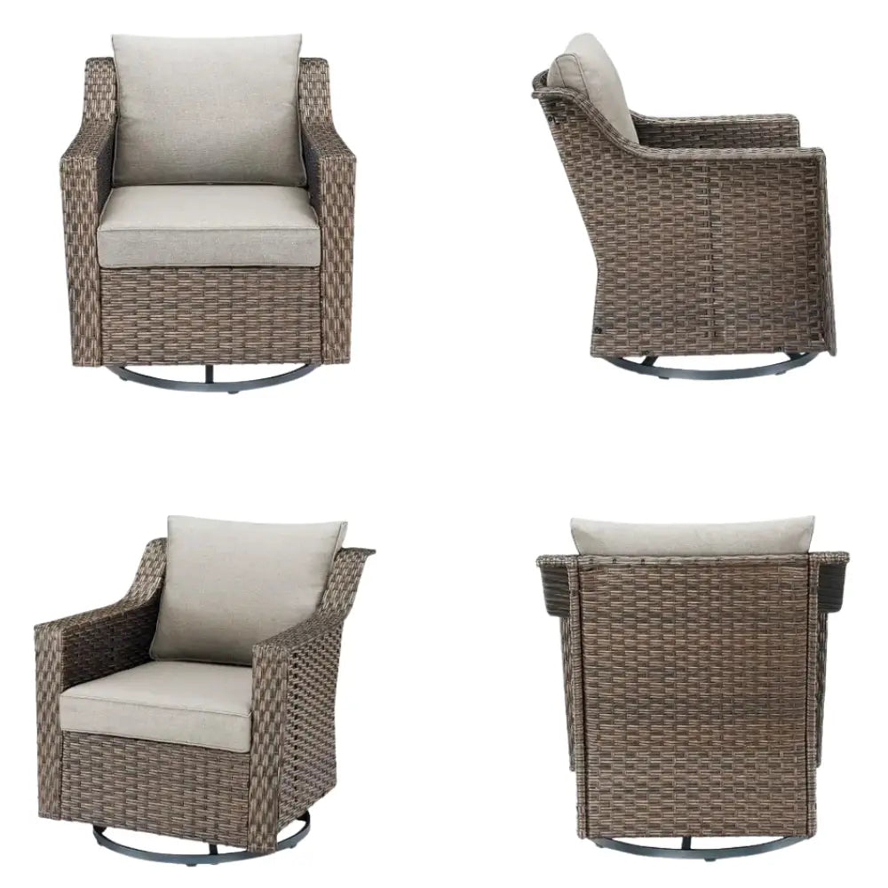 Fauteuils de jardin en résine tressée