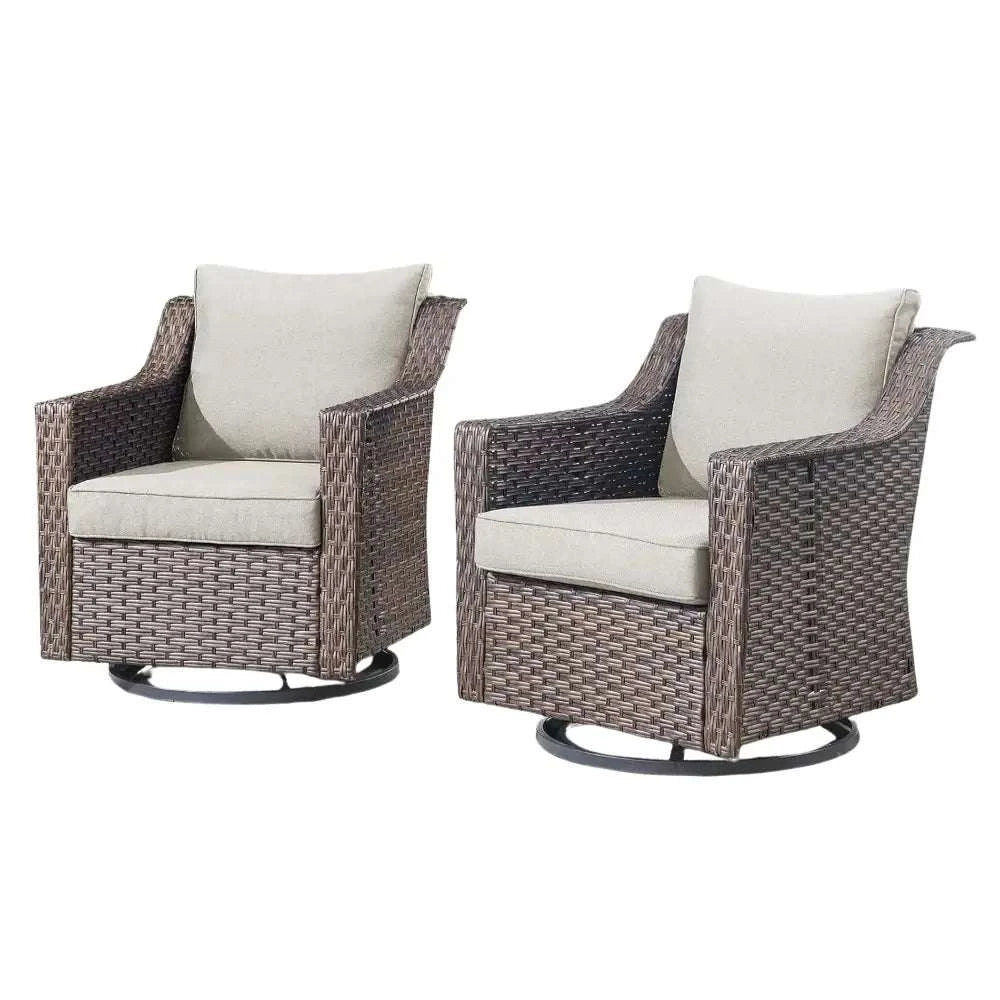 Fauteuils de jardin en résine tressée