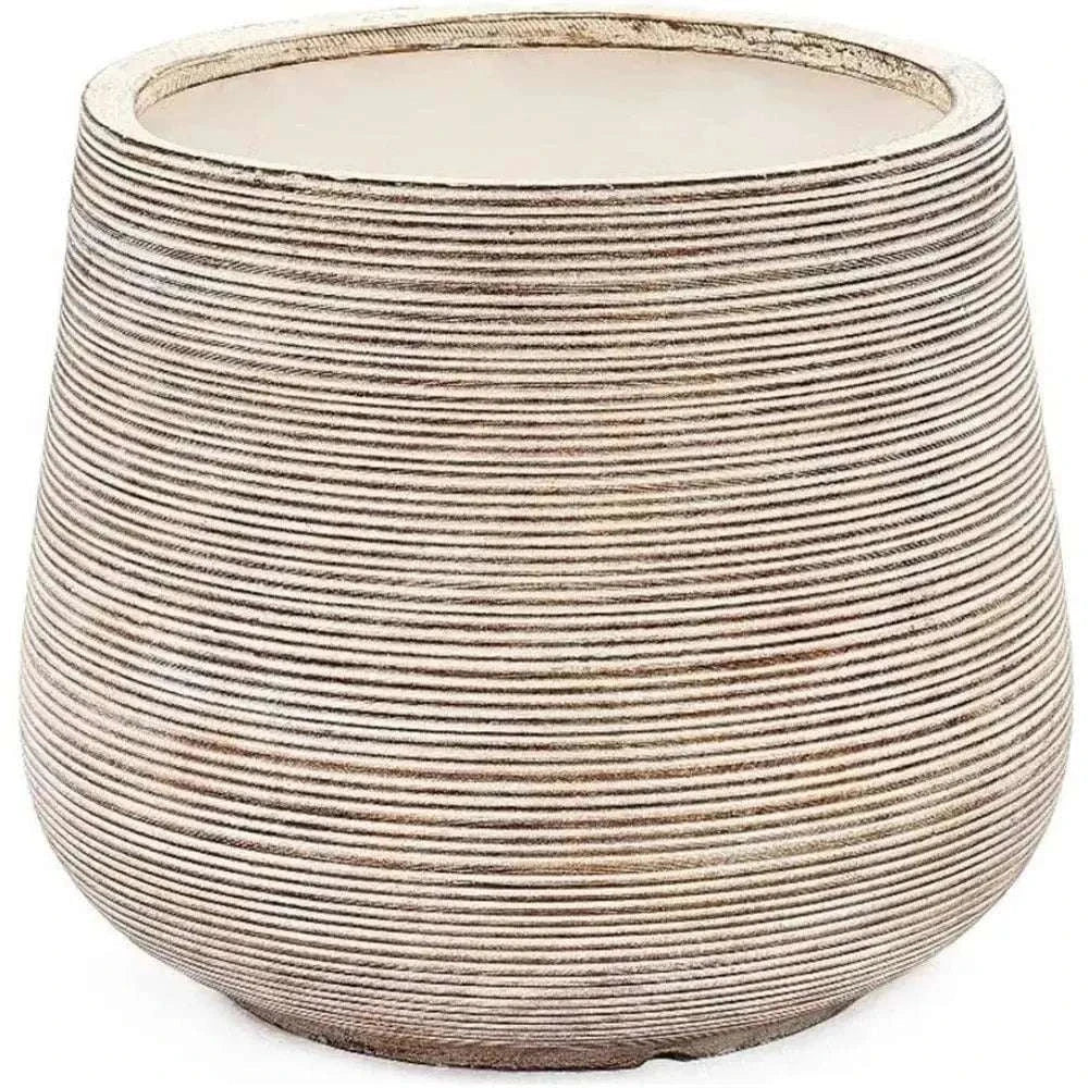 Grand pot de fleur blanc extérieur Jardin d'Orée