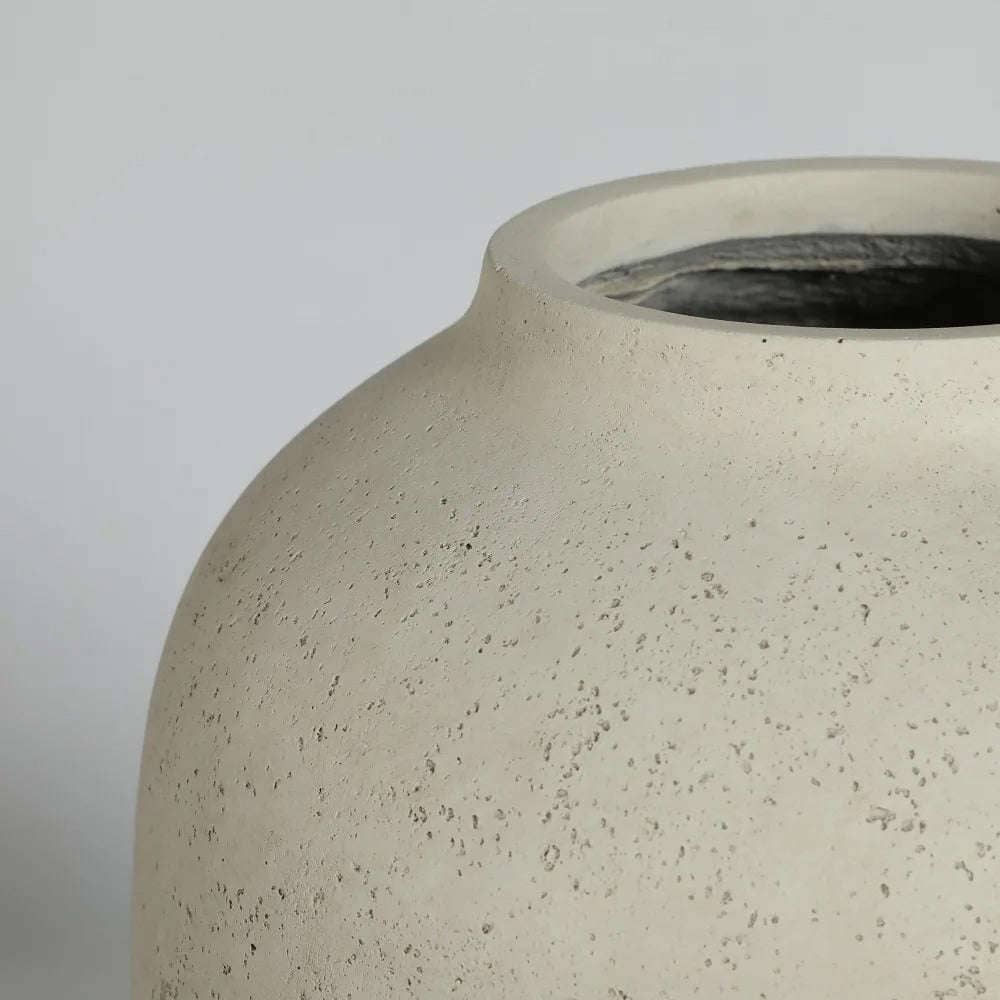 Grand pot de fleur blanc extérieur Jardin d'Orée