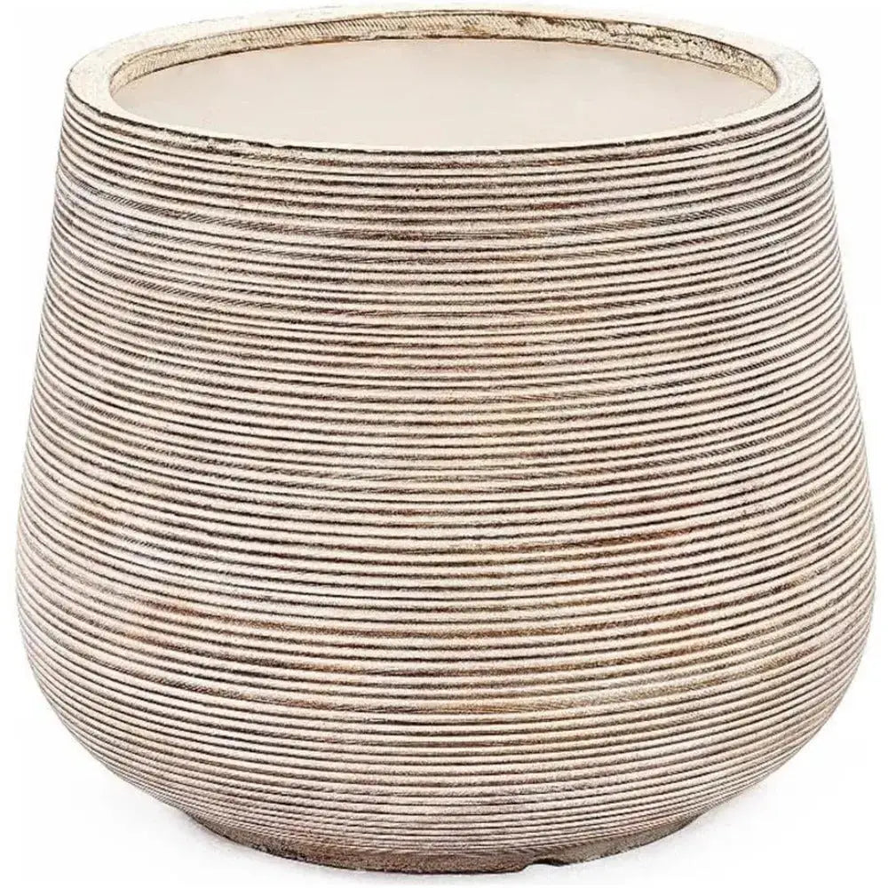 Grand pot de fleur blanc extérieur