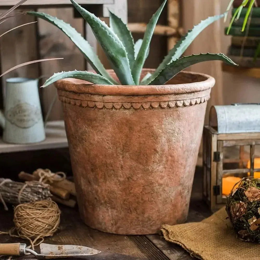 Grand pot de fleur extérieur en terre cuite