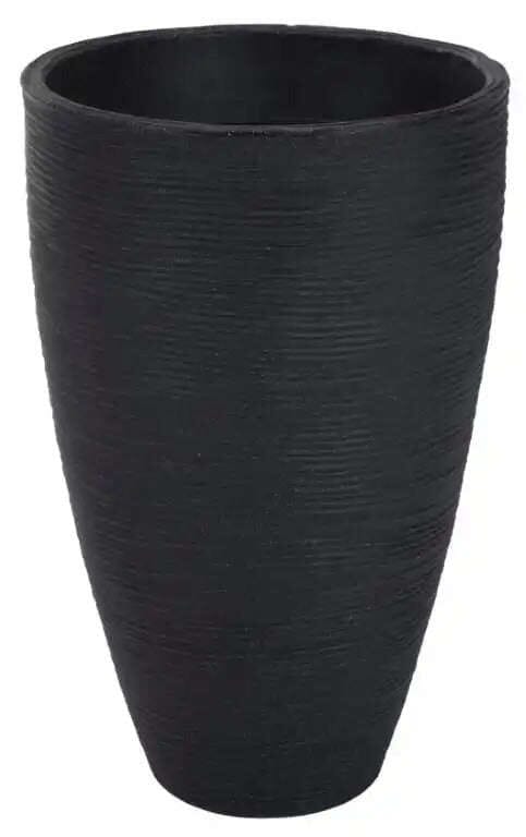 Grand pot de fleur noir extérieur Jardin d'Orée