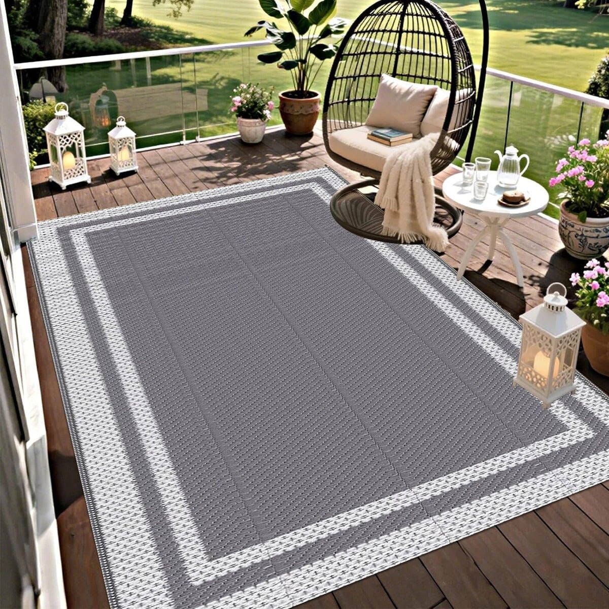 Grand tapis d'extérieur Jardin d'Orée