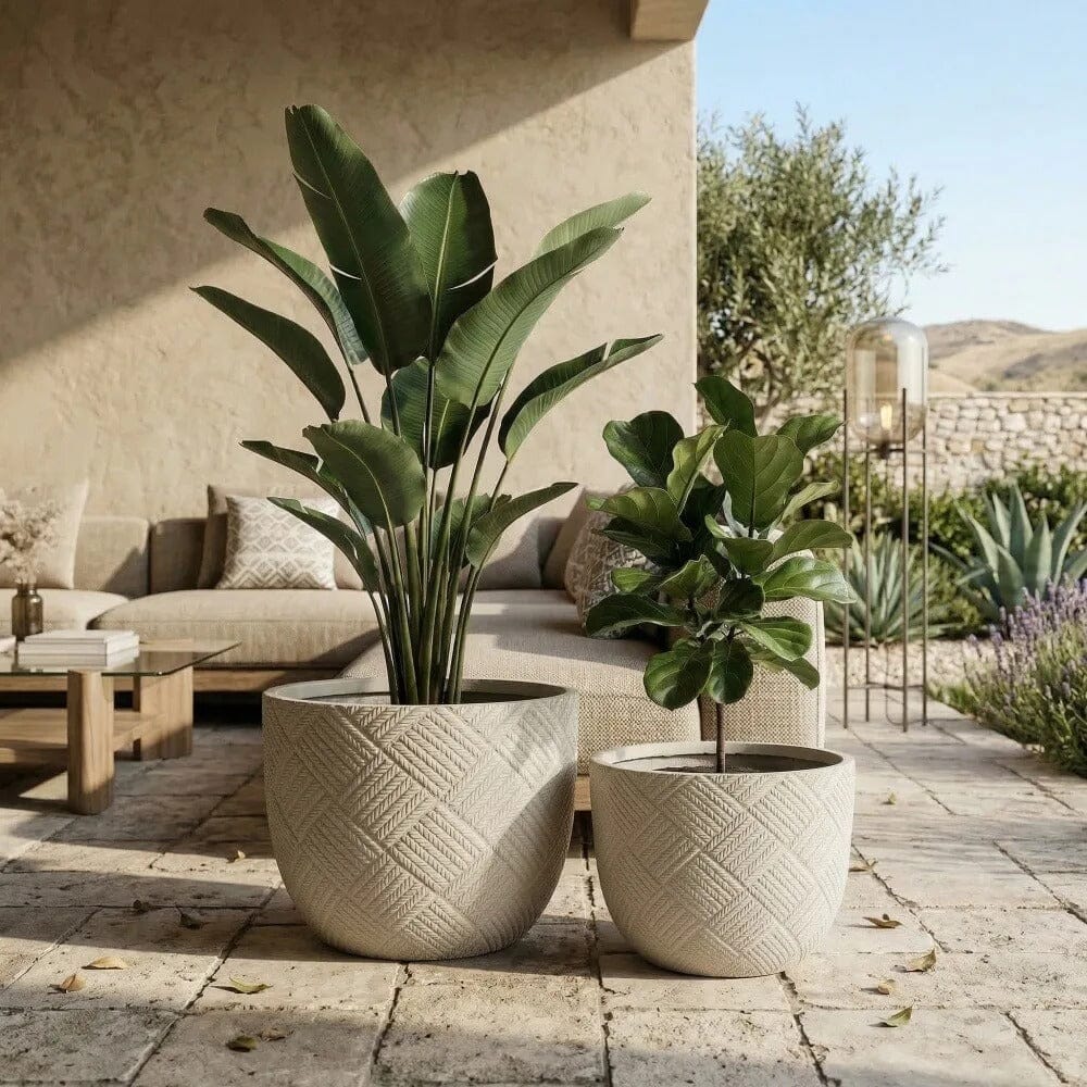 Grands pots de fleur extérieur en résine Jardin d'Orée
