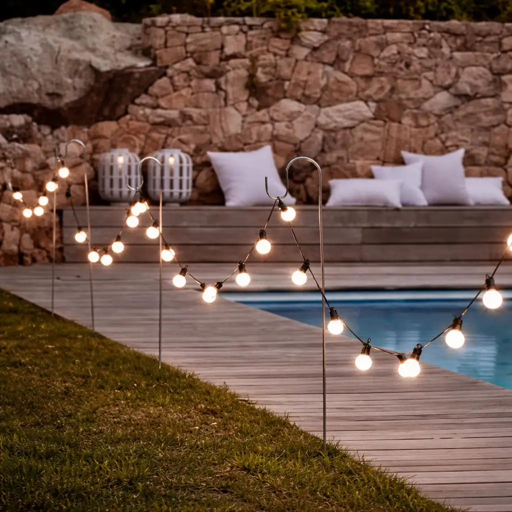 Guirlande lumineuse extérieure led raccordable Jardin d'Orée