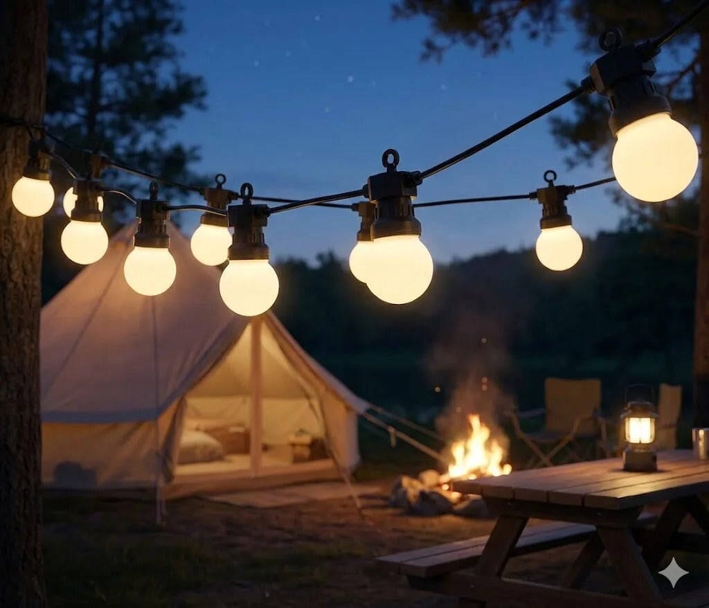 Guirlande lumineuse extérieure guinguette LED Jardin d'Orée