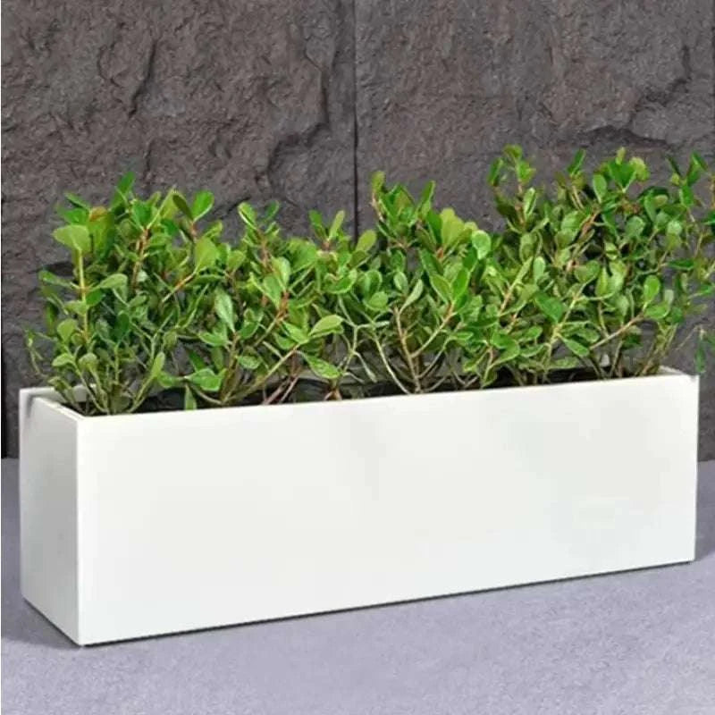 Jardinière blanche extérieur