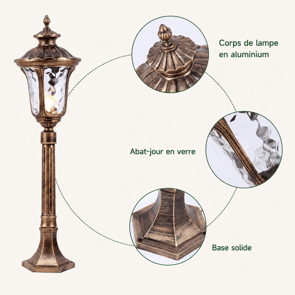 Lampadaire extérieur vintage Jardin d'Orée