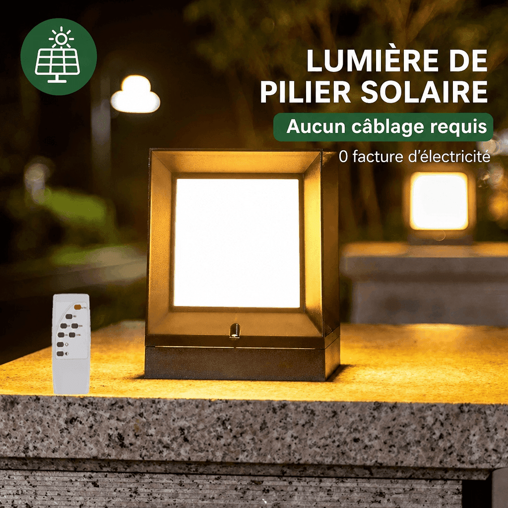 Lampadaire LED solaire extérieur Jardin d'Orée