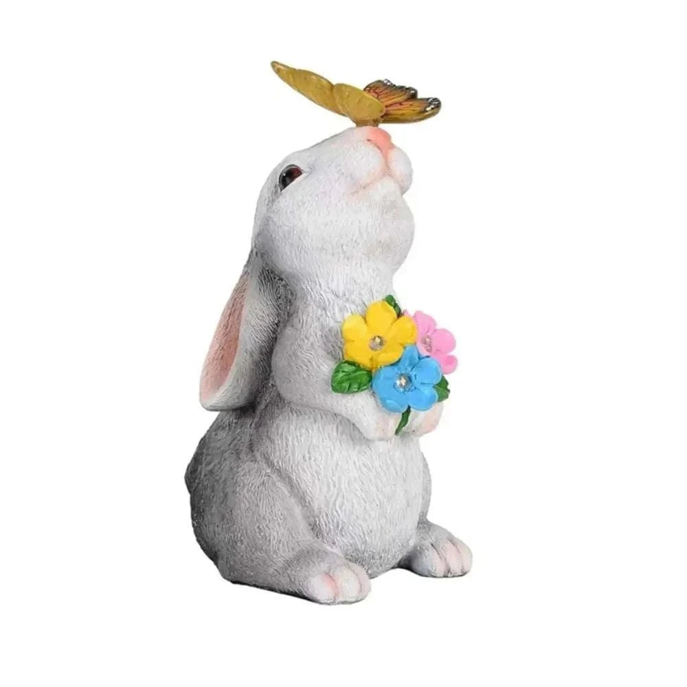 Lapin de jardin statue Jardin d'Orée