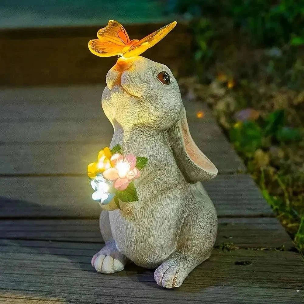 Lapin de jardin statue Jardin d'Orée