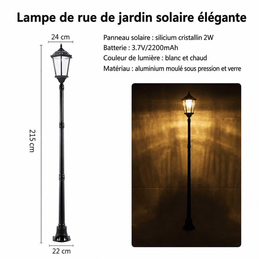 Lampadaire ancien extérieur Jardin d'Orée