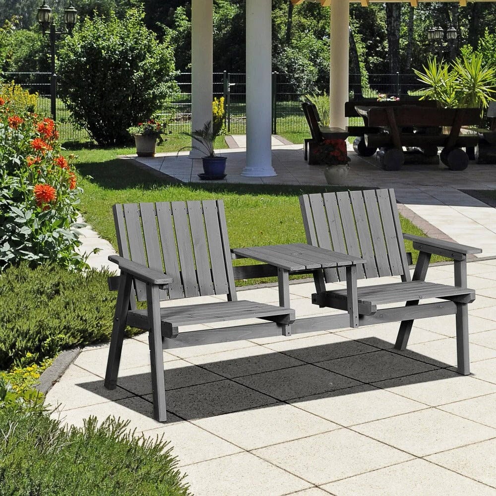 Banc de jardin avec table intégrée Jardin d'Orée