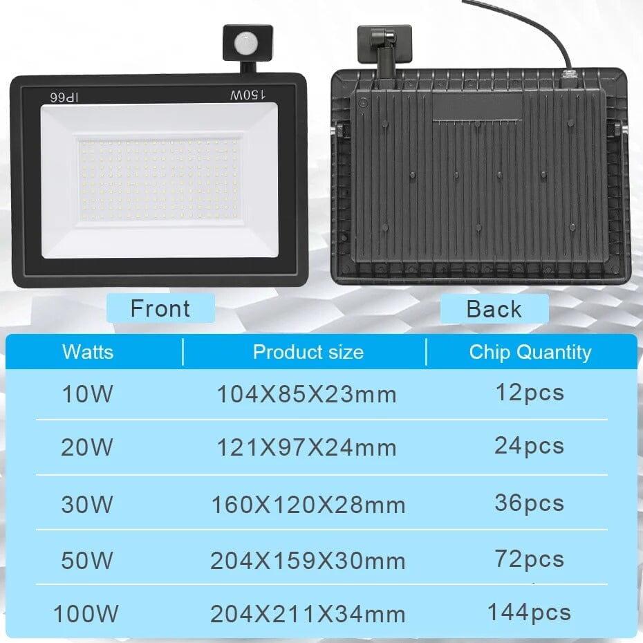 Projecteur LED extérieur avec télécommande Jardin d'Orée