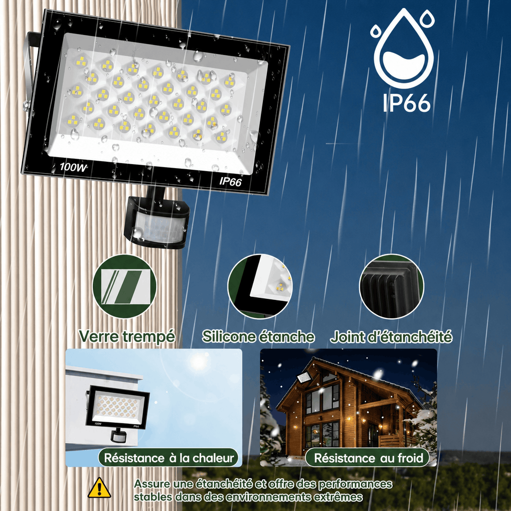Projecteur led extérieur avec détecteur Jardin d'Orée