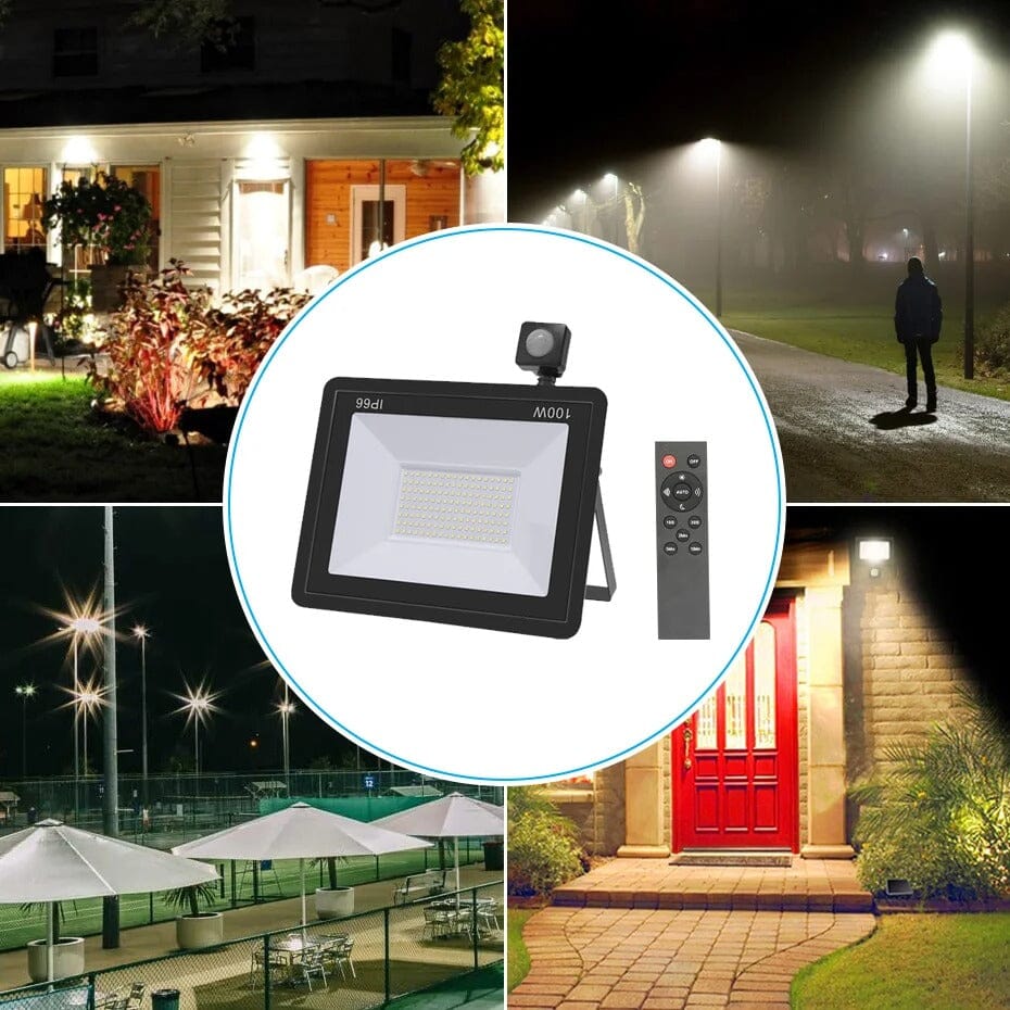 Projecteur LED extérieur avec télécommande Jardin d'Orée