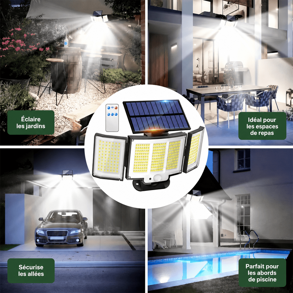 Projecteur led extérieur solaire Jardin d'Orée
