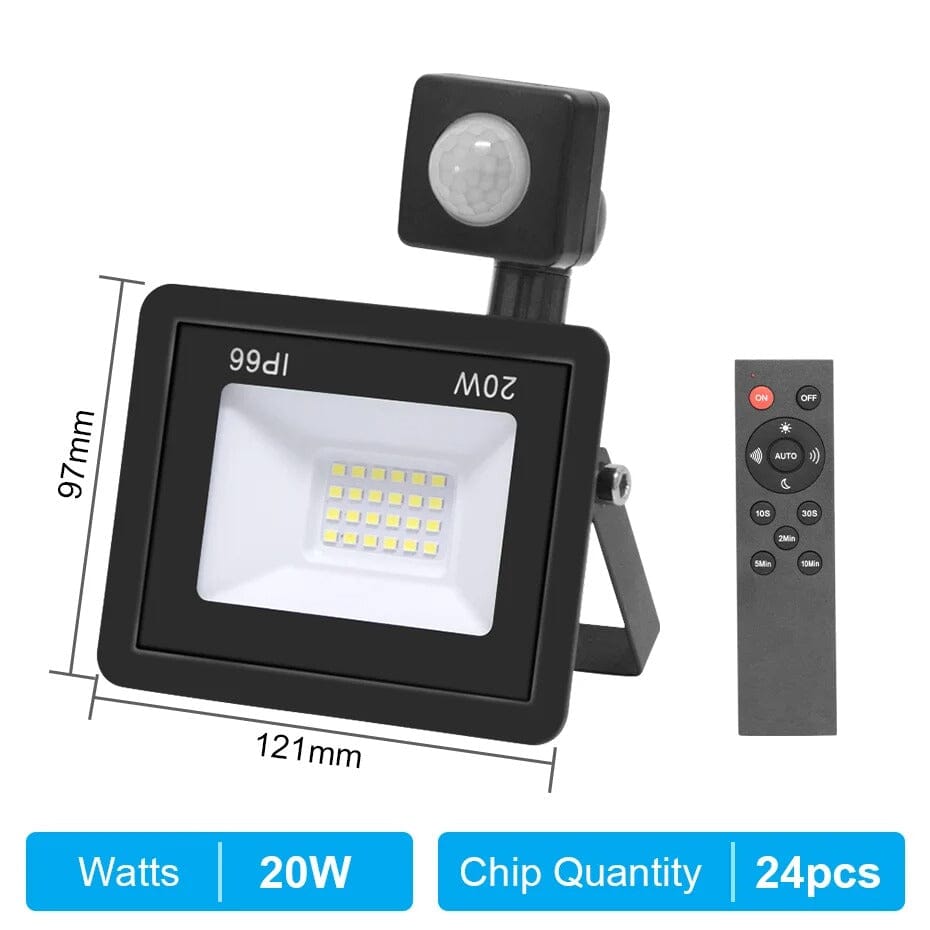 Projecteur LED extérieur avec télécommande Jardin d'Orée