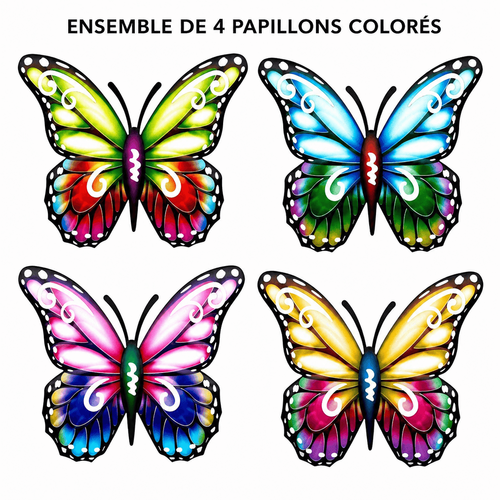 Papillon décoration murale extérieure Jardin d'Orée
