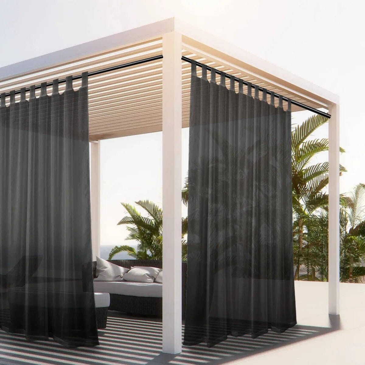 Rideau pour pergola extérieur Jardin d'Orée