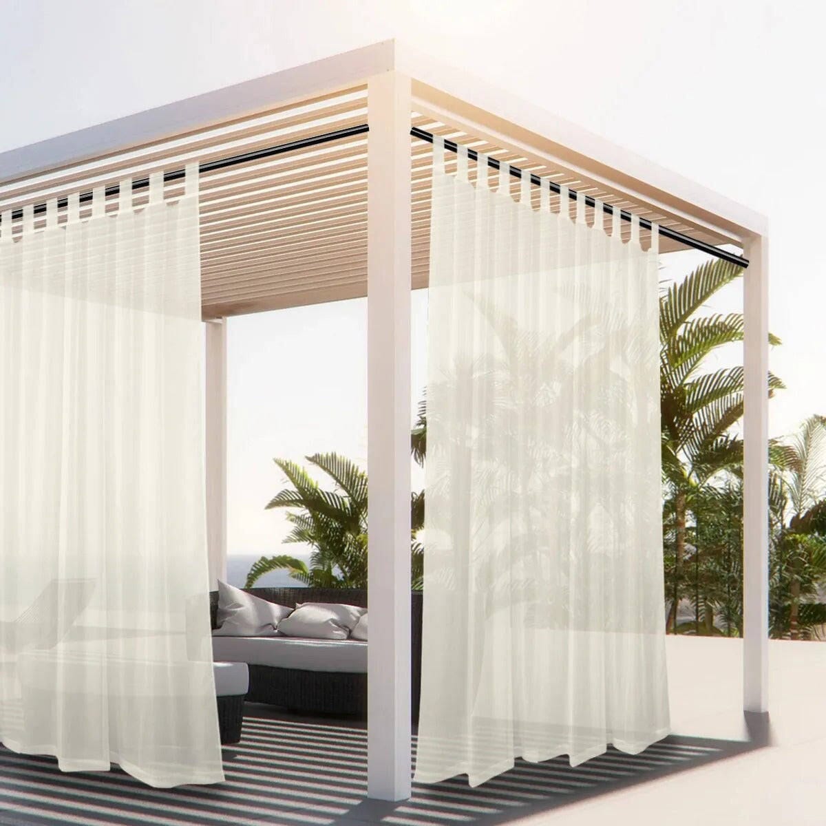 Rideau pour pergola extérieur Jardin d'Orée