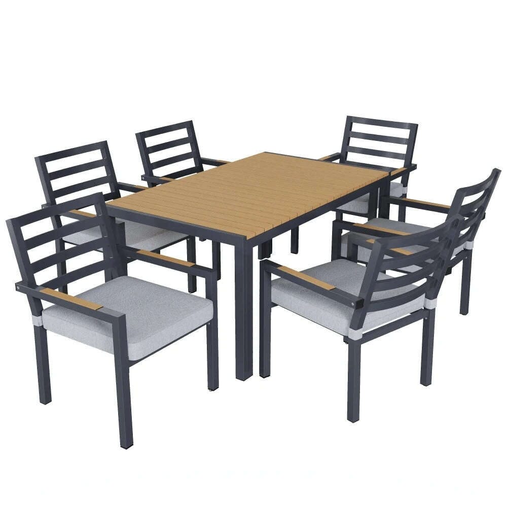 Salon de jardin ensemble table et chaises Jardin d'Orée