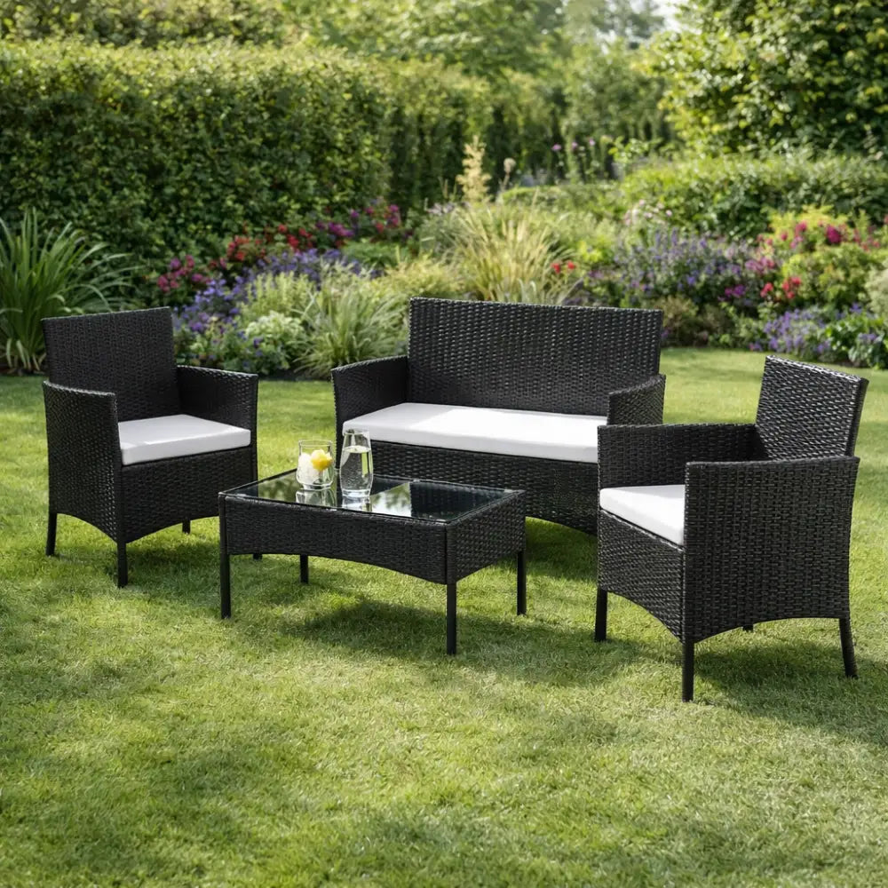 Salon de jardin fauteuil et table basse