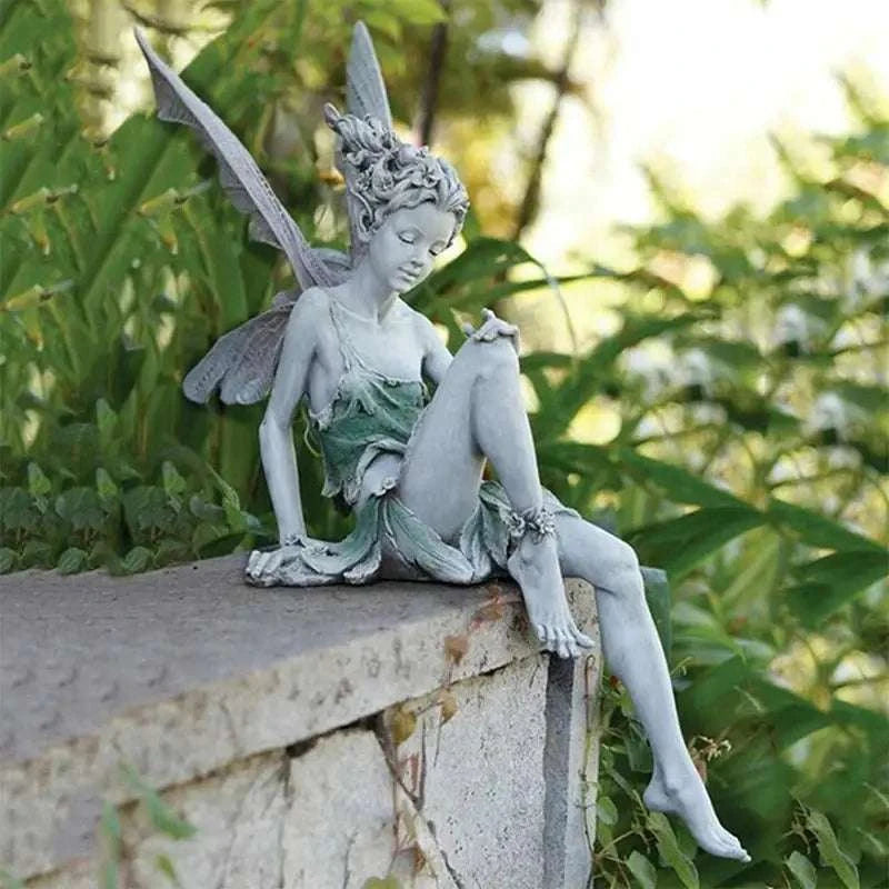 Statue de jardin fée