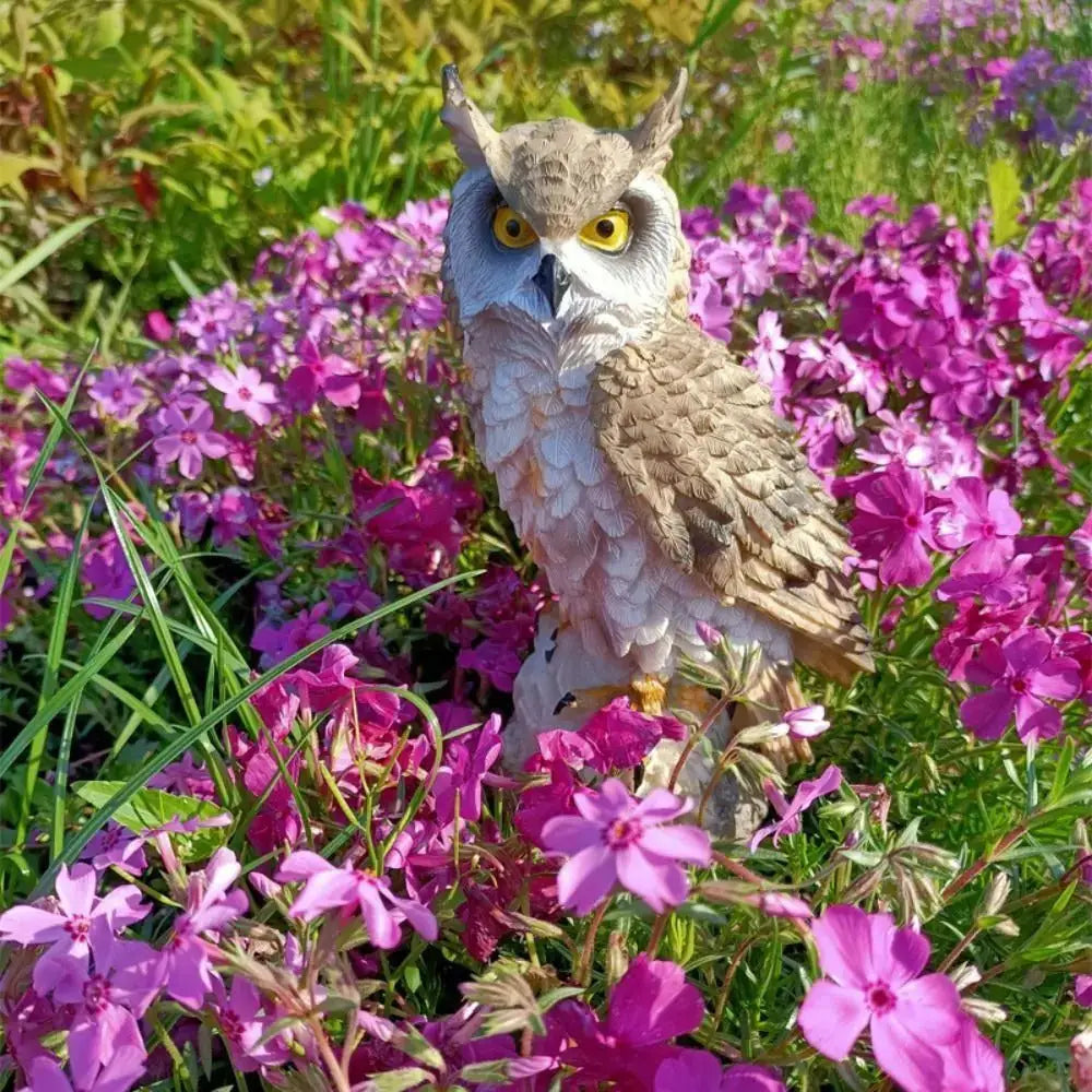 Statue de jardin hibou